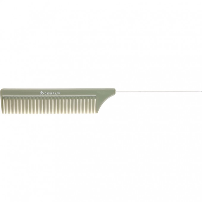 Расческа DEWAL ЭКОНОМ OLIVE, с металлическим хвостиком, 20,5 см CO-6105OLIVE